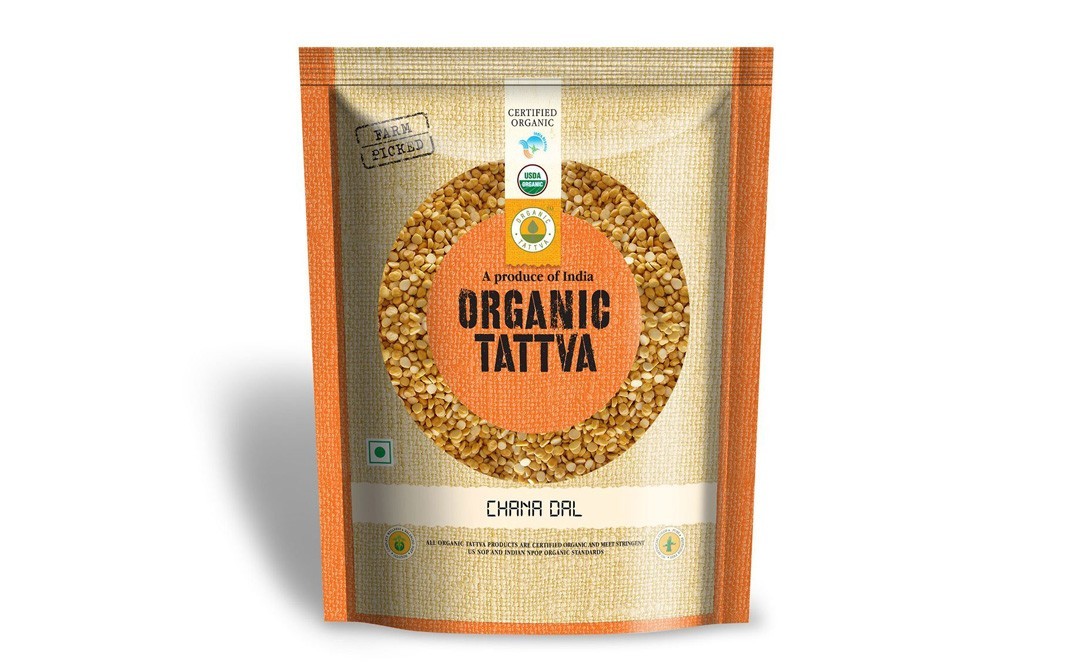 Organic Tattva Chana Dal    Pack  500 grams